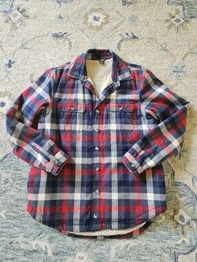 Eddie Bauer Flannel Sherpa Jacket S